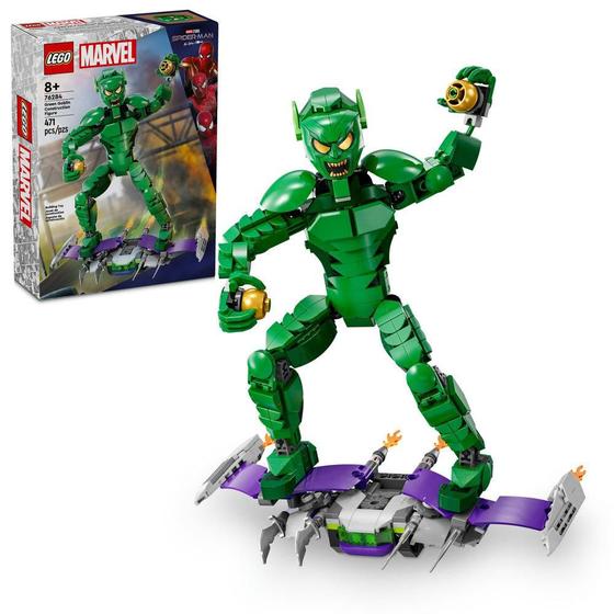 Imagem de Lego super heroes marvel - figura de construção do duende verde - 76284