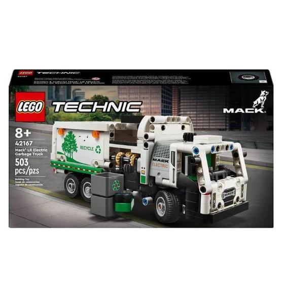 Imagem de Lego Technic Caminhão de Lixo Mack LR Electric 42167