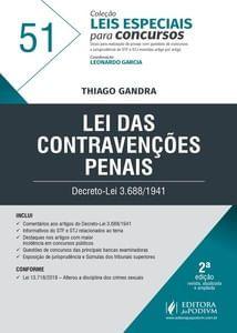 Imagem de Lei das contravencoes penais - vol. 51 - JUSPODIVM EDITORA