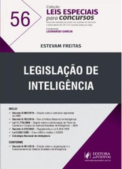 Imagem de Leis Especiais para Concursos - Volume 56 - Legislação de Inteligência - 1ª Edição (2019) - JusPodivm