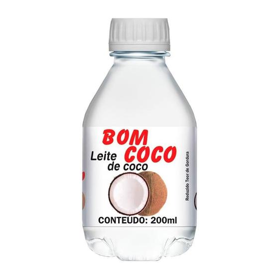 Imagem de Leite Coco Bom Coco Integral 200ml Embalagem com 24 Unidades