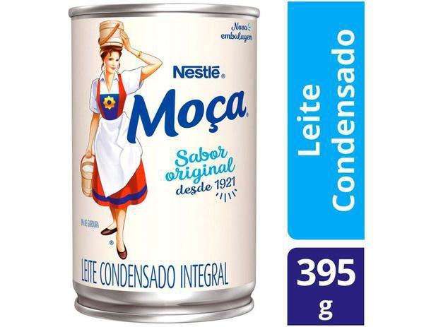 Imagem de Leite Condensado Integral Moça Nestlé Lata 395g 5 unidades