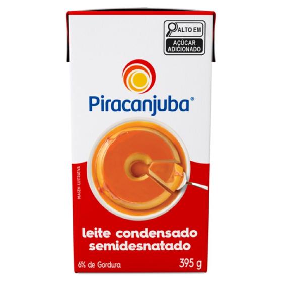 Leite Condensado Piracanjuba Semidesnatado 395g Imagem de Leite Condensado Piracanjuba Semidesnatado 395g