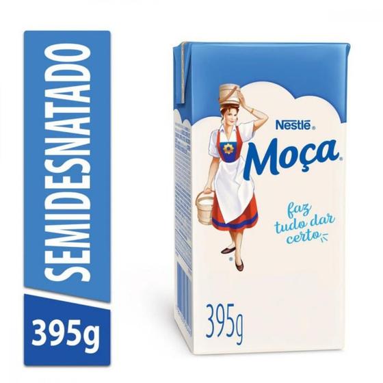 Imagem de Leite condensado semidesnatado Nestlé Moça caixa 395g