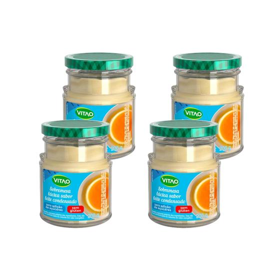 Imagem de Leite Condensado Vitao 200g - Zero Açúcar Kit C/ 4