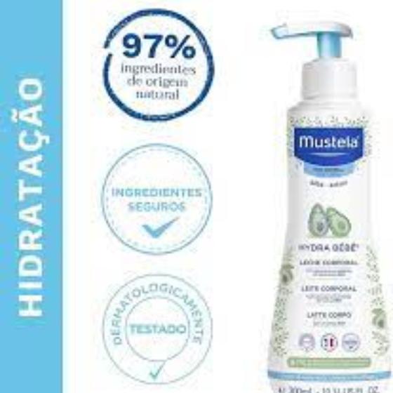 Imagem de Leite corporal mustela hydra bébé hidratante 300ml Aquaphor