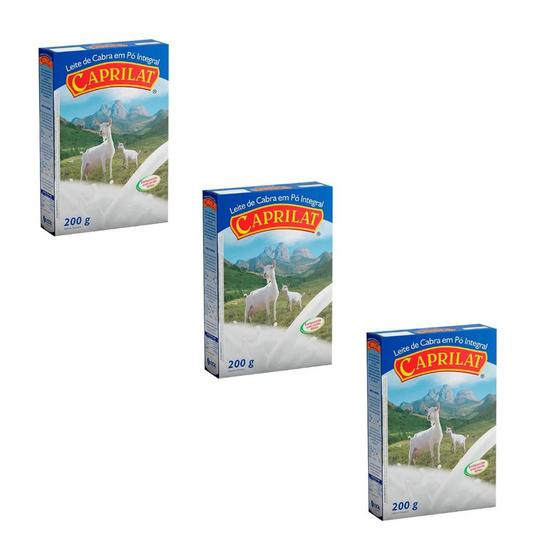 Leite De Cabra Em Pó Caprilat 200g - Kit 3 Caixas Menor preço em Leite De Cabra Em Pó Caprilat 200g - Kit 3 Caixas