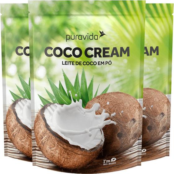 Imagem de Leite De Coco Em Pó Coco Cream 3 X 1kg Puravida