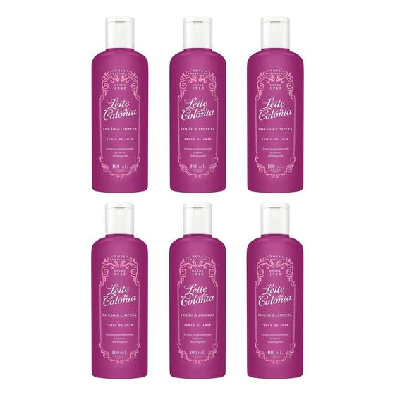 Imagem de Leite de Colonia 100ml Tempo De Amar - Kit C/ 6un