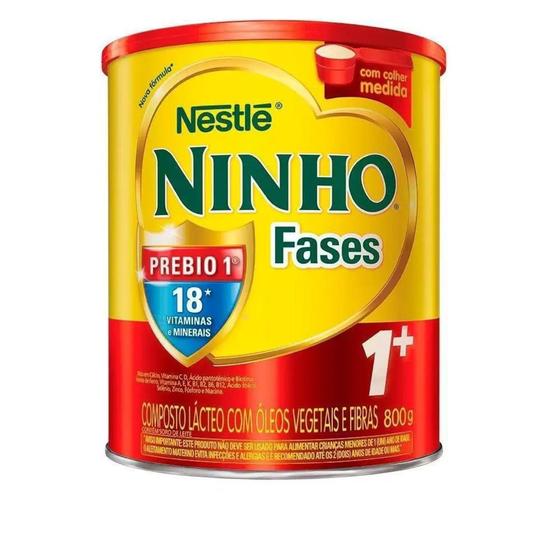 Leite em Pó Ninho 1 Prebio Fases Lata 800g - Nestle - Composto Lácteo ...
