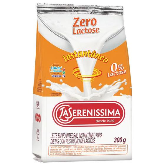 Leite em pó Zero Lactose integral instantâneo La Sereníssima 300g Menor preço em Leite em pó Zero Lactose integral instantâneo La Sereníssima 300g