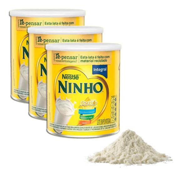 Imagem de Leite Ninho Instantâneo Integral Em Lata Kit 3