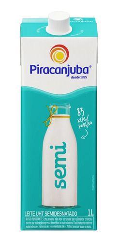 Leite Uht Semidesnatado Piracanjuba Caixa 1l Com Tampa Menor preço em Leite Uht Semidesnatado Piracanjuba Caixa 1l Com Tampa