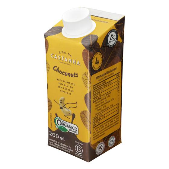 Leite Vegetal a Tal da Castanha Choconuts - 200ml - Bebida de Castanha ...