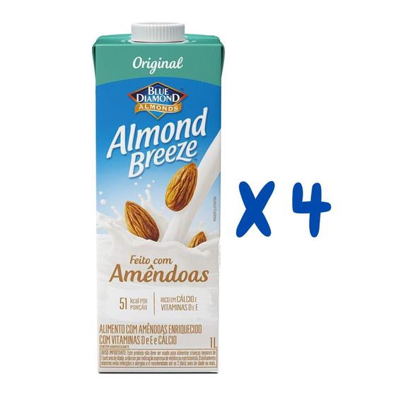 Imagem de Leite Vegetal de Amêndoas Original Almond Breeze - 4 litros