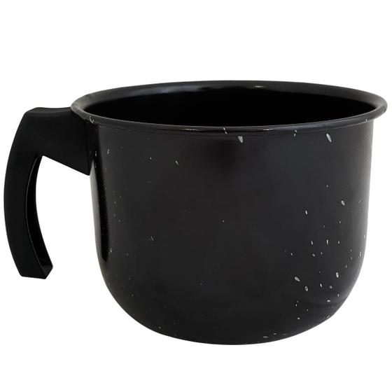 Leiteira Caneca Esmaltada Jarra Para Leite Granitada 1,8L