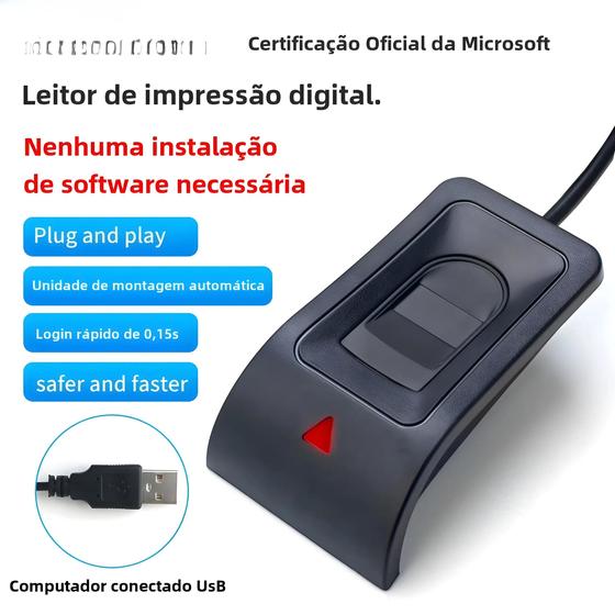 Leitor Biométrico de Impressão Digital USB - Login Seguro para Windows 10 e 11 é boa?