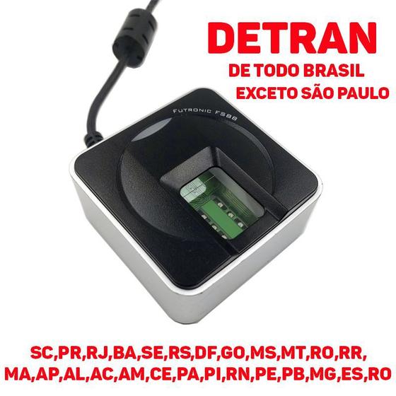 Leitor Biometrico Futronic FS88 Dedo Vivo Menor preço em Leitor Biometrico Futronic FS88 Dedo Vivo