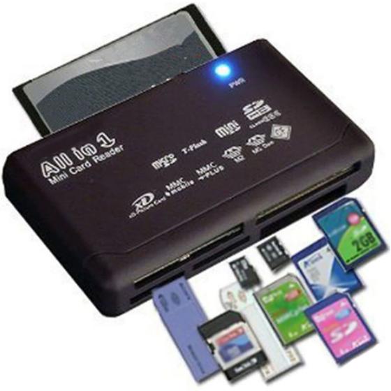 Leitor Cartão Memória Usb Tudo Em Um Compact Flash Micro SD e SD Menor preço em Leitor Cartão Memória Usb Tudo Em Um Compact Flash Micro SD e SD