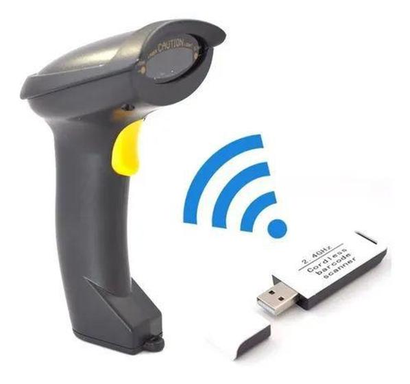 Imagem de Leitor Codigo Barras S/ Fio Wireless 30 Metros - Bmax