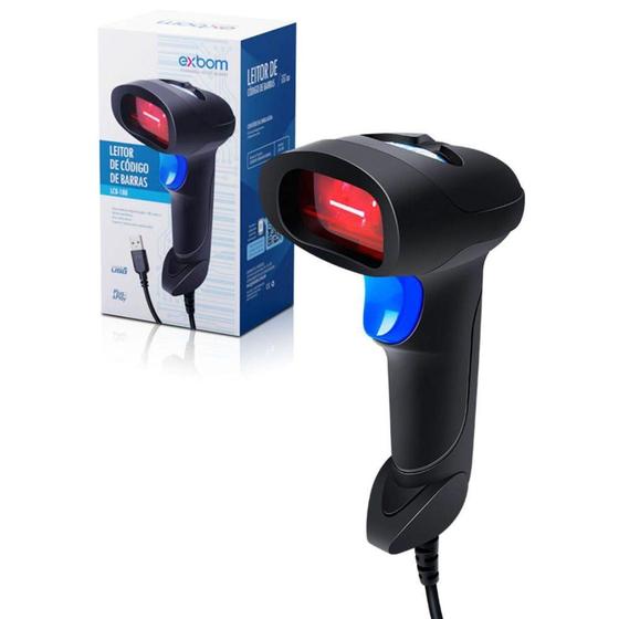 Imagem de Leitor Código de barra com Febraban laser USB LCB-180 - 7103 - Central Cabos