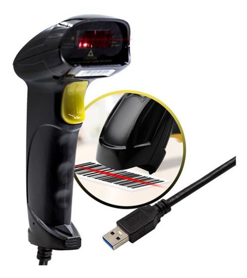 Imagem de Leitor Código De Barras Laser Cabo Usb 1,8m Alta Precisão