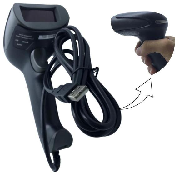 Imagem de Leitor Codigo De Barras Laser Usb Boleto Ean Danf Knup