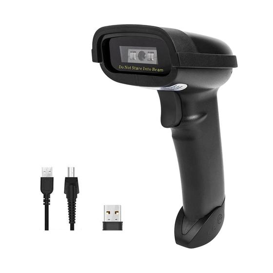 Imagem de Leitor Código De Barras Qr code 2d  Usb Bluetooth 3 Em 1 Sem Fio 