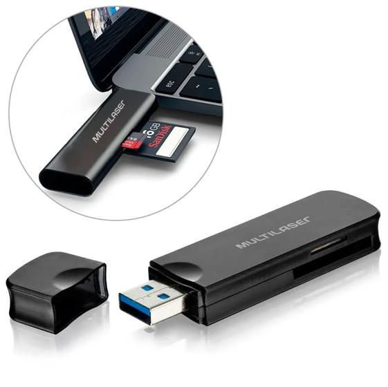Imagem de Leitor De Cartão De Memória SD Multilaser USB 3.0