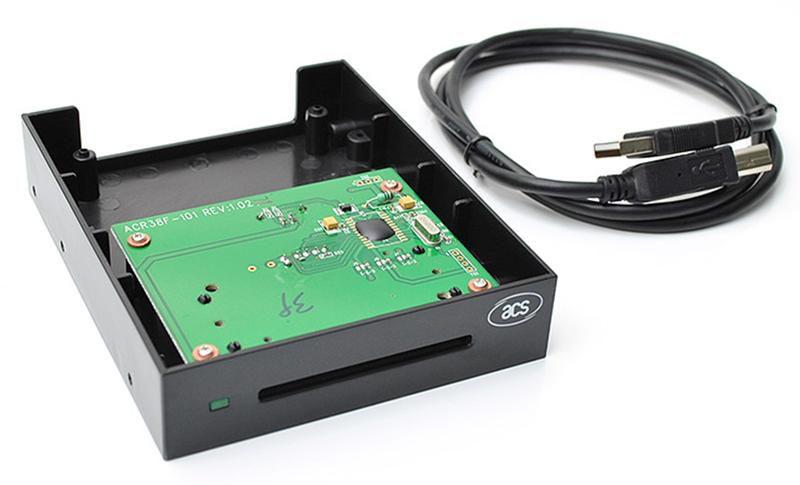 Imagem de Leitor de Cartão SmartCard - para e-CNPJ e e-CPF - 2,5 - com cabo USB - ACS ACR38F-A2