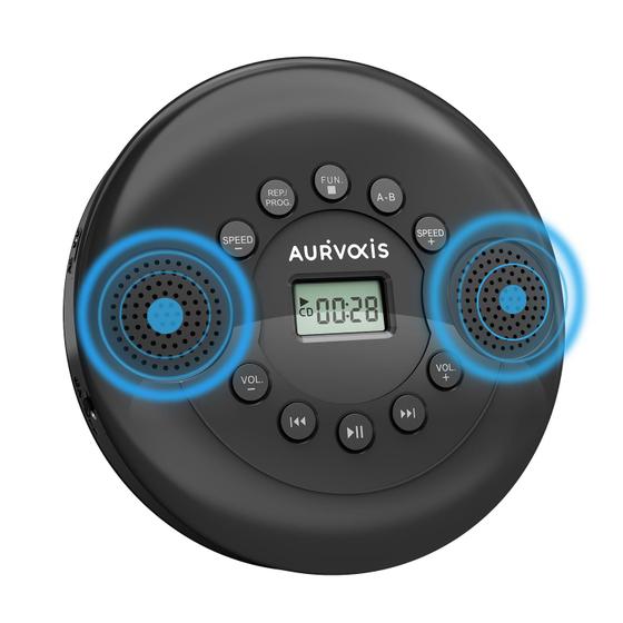 Imagem de Leitor de CD Portátil Aurivoxis TravelTone com Bluetooth e Alto-Falantes Duplos