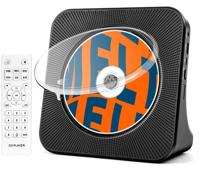 Imagem de Leitor de CD Portátil KOGODA com Bluetooth e Alto-Falantes - Design Moderno