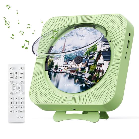 Imagem de Leitor de CD Portátil MICOCIOUS com Bluetooth e Rádio FM