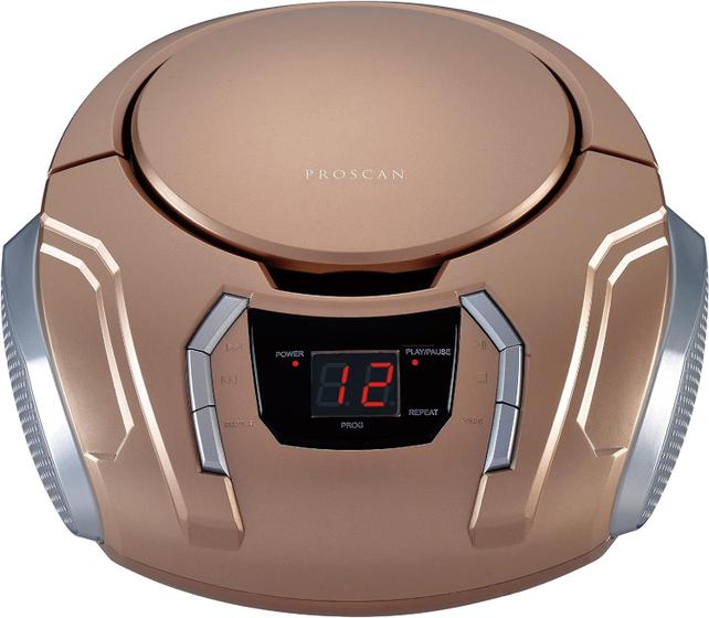 Leitor de CD Portátil Sylvania SRCD261-B - com Rádio AM/FM