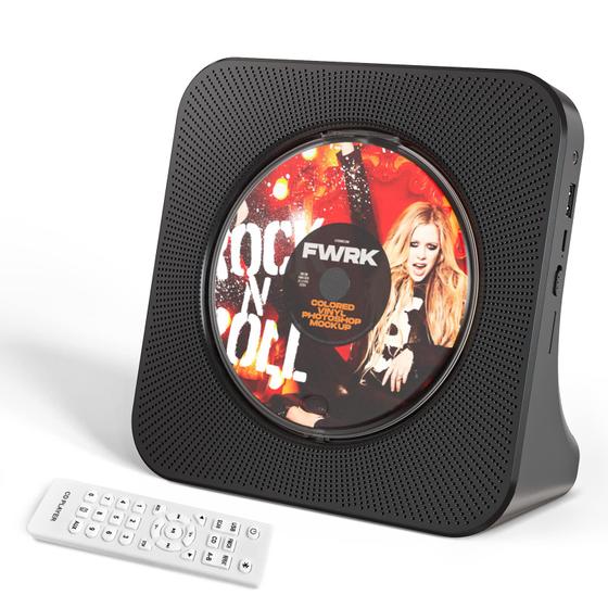 Imagem de Leitor de CD QUALORI portátil com Bluetooth, rádio FM e alto-falante