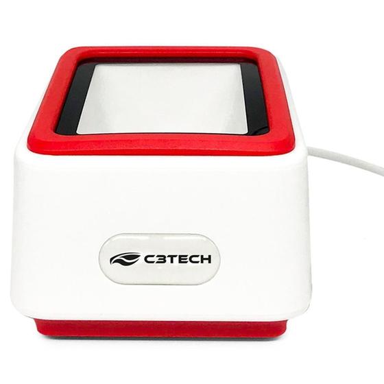 Imagem de Leitor de Código de Barras C3 Tech, 1D/2D, USB, Branco - LB-D100WH