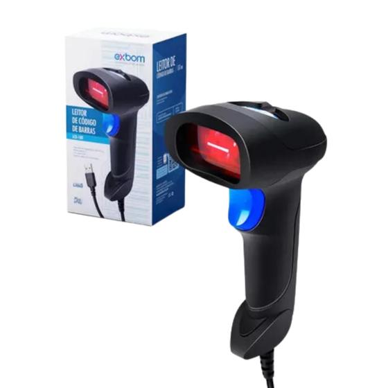 Imagem de Leitor de Código de Barras Com Fio USB EAN13 Boletos Bancários NF Contas Impostos Uso de Correios