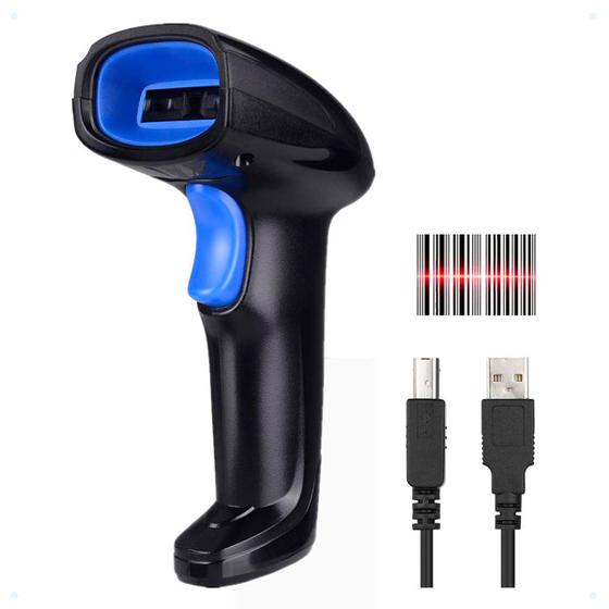 Leitor De Código De Barras Laser Com Fio Usb Boletos Ean Code Scanner Menor preço em Leitor De Código De Barras Laser Com Fio Usb Boletos Ean Code Scanner