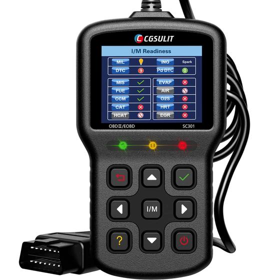 Imagem de Leitor de Código de Carro CGSULIT SC301 OBD2 - Scanner com Verificação de Poluição