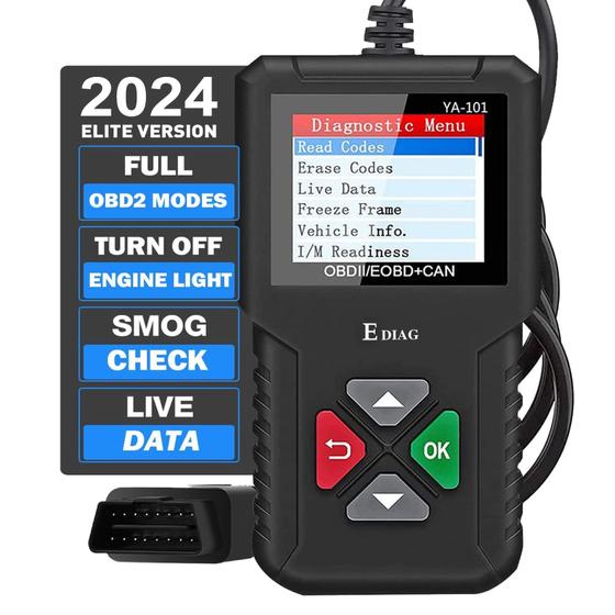 Imagem de Leitor de Código OBD2 Automático EDIAG YA-101 - Scanner para Todos os Carros