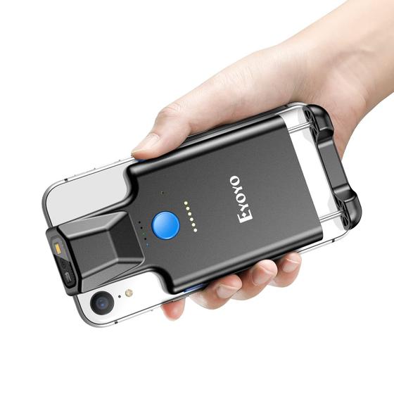Imagem de Leitor de Código QR e Barcode Bluetooth Eyoyo com Clip para Celular