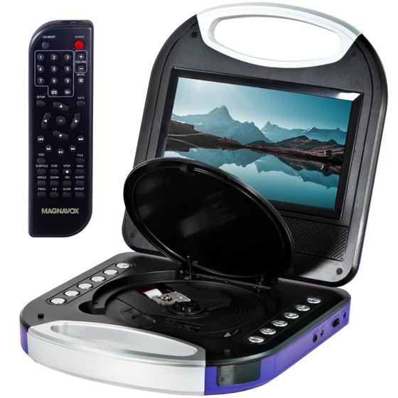 Imagem de Leitor de DVD/CD portátil Magnavox MTFT750-PL 7 polegadas roxo