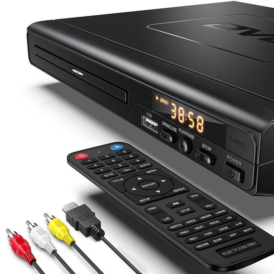 Imagem de Leitor de DVD e CD ELECTCOM PRO com HDMI - Multirregional