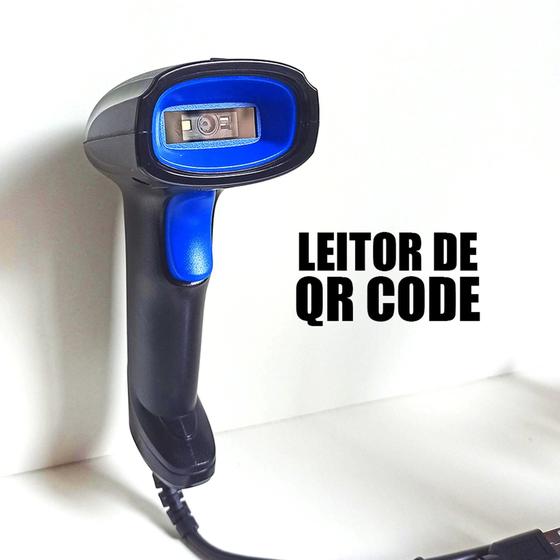 Imagem de Leitor de QR CODE e Código de Barras EXBOM - COM ENTRADA USB - LCB-Q210