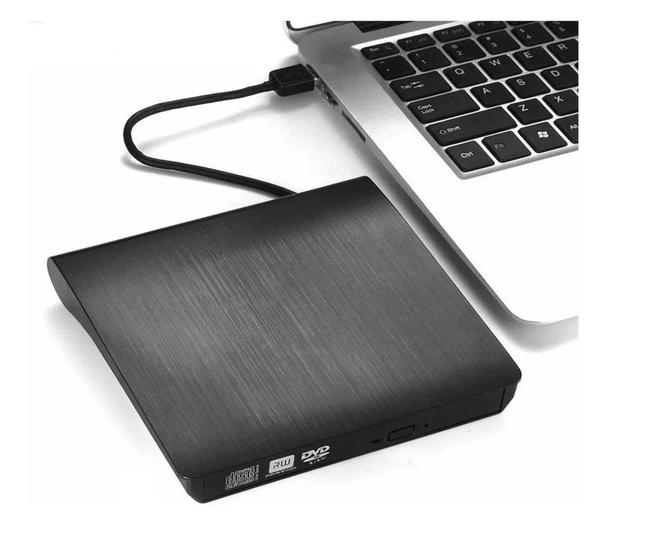 Imagem de Leitor E Gravador Externo DVD CD RW USB 3.0 2.0 Drive Portátil