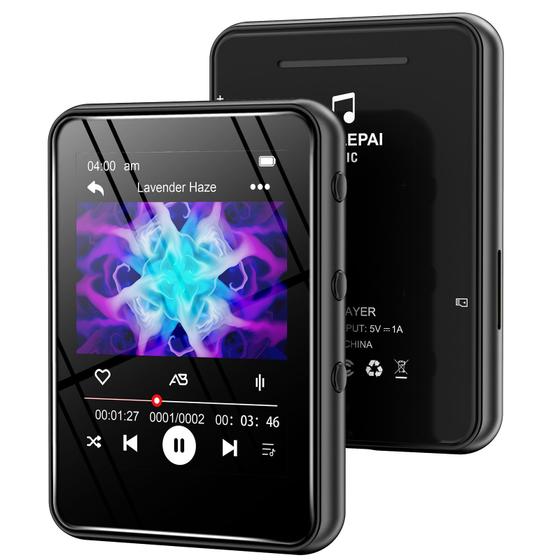 Imagem de Leitor MP3 JOJOLEPAI M18 Bluetooth 5.3 - 64GB/256GB com Alto-Falante