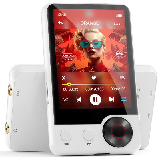 Imagem de Leitor MP3 joliker 128GB com Bluetooth 5.3, tela sensível ao toque completa