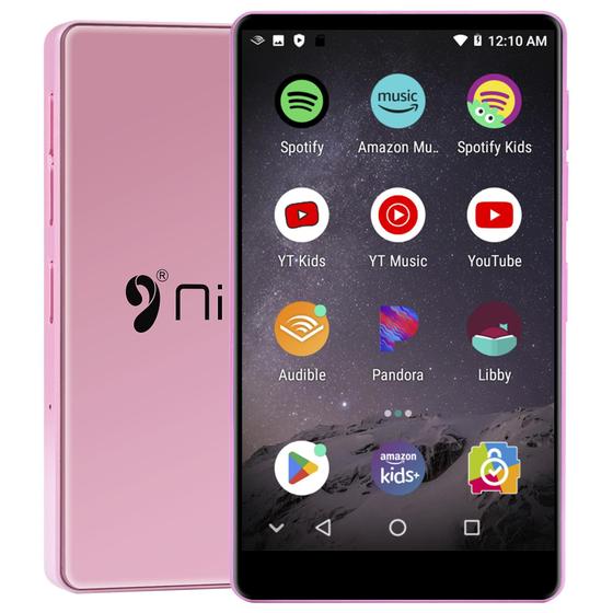 Imagem de Leitor MP3 Nine 80GB com Bluetooth, WiFi, Spotify, rosa