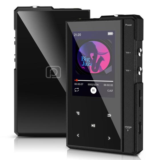 Imagem de Leitor MP3 Phinistec Z6 96GB com Bluetooth 5.0 e bateria de 90h