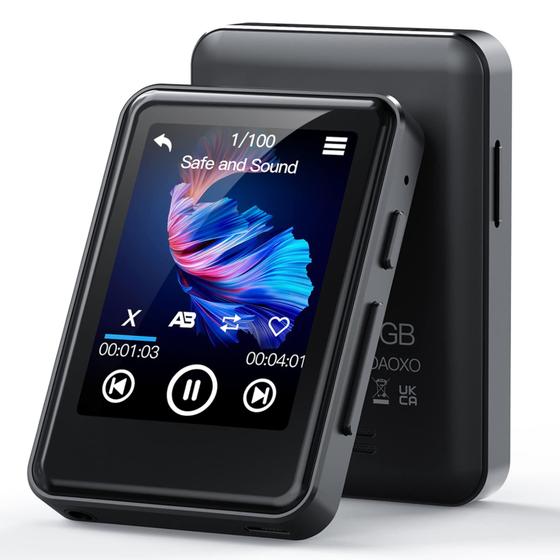 Imagem de Leitor MP3 ZOOAOXO M900 64GB Bluetooth 5.2 2.4" com tela sensível ao toque